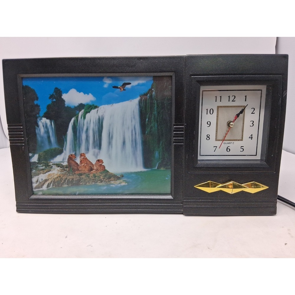 lighted motion waterfall leopards eagle clock Motion Doesnt Work. Light+sound. W
